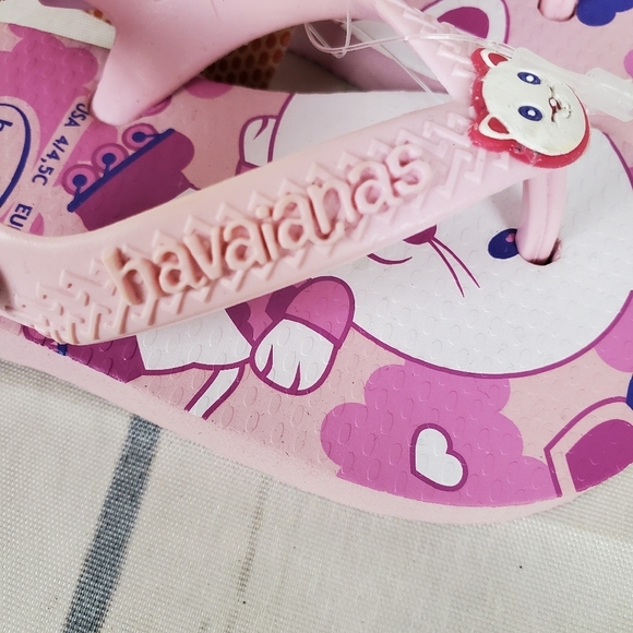 2/$25 Havaianas Brasil Kitty Sandals Pink  Size 4/5C - Picture 5 of 12